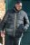 D555 CRISTIANO Puffer Jacket With Binding On Cuffs And Embroidery Badge On Sleeve Black - Jakas & Lietus apģērbs - Jakas - 2XL-12XL