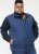 D555 FELIPE Zip Through Padded Gilet With Contrast Colour Lining And Rubber Badge Navy - Jakas & Lietus apģērbs - Jakas - 2XL-12XL
