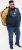 D555 FELIPE Zip Through Padded Gilet With Contrast Colour Lining And Rubber Badge Navy - Jakas & Lietus apģērbs - Jakas - 2XL-12XL