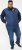 D555 FELIPE Zip Through Padded Gilet With Contrast Colour Lining And Rubber Badge Navy - Jakas & Lietus apģērbs - Jakas - 2XL-12XL