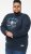 D555 KEYWORTH Authentic Printed Crew Neck Sweatshirt Navy - Džemperi un džemperi ar kapuci - Džemperi - 2XL-14XL