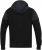 D555 DEAN Couture Zip Through Hoody With Woven Contrast Fabric Trim Black - Džemperi un džemperi ar kapuci - Džemperi - 2XL-14XL