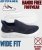 D555 Blyth 2 Kingsize Hands Free Shoes With Knitted Top Navy - Vīriešu apavi 40-52 - 