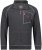 Adamo Manuel Sweatshirt with Zipper Charcoal - Džemperi un džemperi ar kapuci - Džemperi - 2XL-14XL