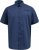 D555 Norwich Short Sleeve Micro AOP Shirt With Hidden Button Down Navy - Krekli - Krekli - 2XL-8XL