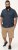 D555 Norwich Short Sleeve Micro AOP Shirt With Hidden Button Down Navy - Krekli - Krekli - 2XL-8XL