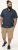 D555 Norwich Short Sleeve Micro AOP Shirt With Hidden Button Down Navy - Krekli - Krekli - 2XL-8XL