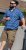 D555 Hartlepool Short Sleeve Vintage Car AOP Stretch Shirt Blue - Krekli - Krekli - 2XL-8XL