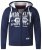 D555 Thurston Full Zip Hoodie Navy - Džemperi un džemperi ar kapuci - Džemperi - 2XL-14XL