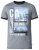 D555 Howie Fine Stripe T-shirt Grey - T-krekli - T-krekli - 2XL-14XL