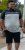 D555 Tipton Stripe Jacquard Short Sleeve Polo Navy - Polo krekli - Polo krekli - 2XL-8XL
