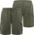 D555 Wigan 1 Elasticated Waist Fleece Cargo Shorts Khaki - Sporta bikses un šorti - Sporta bikses un Sporta šorti - 2XL-12XL