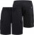 D555 Wigan 2 Elasticated Waist Fleece Cargo Shorts Black - Sporta bikses un šorti - Sporta bikses un Sporta šorti - 2XL-12XL