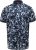 D555 Halifax AOP Hawaiian Print Short Sleeve Polo Blue - T-krekli - T-krekli - 2XL-14XL