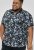 D555 Halifax AOP Hawaiian Print Short Sleeve Polo Blue - T-krekli - T-krekli - 2XL-14XL