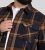 D555 Aldershot Long Sleeve Heavy Shacket Overshirt Tan/Navy Check - Krekli - Krekli - 2XL-8XL