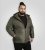 D555 Northfield hybrid soft shell stepēta jaka ar kapuci khaki - Jakas & Lietus apģērbs - Jakas - 2XL-12XL