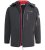D555 Fretwell Padded Softshell Jacket with Detachable Hood Black - Jakas & Lietus apģērbs - Jakas - 2XL-12XL
