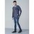D555 Bryson Crewneck Sweater with Pocket Navy - Džemperi un džemperi ar kapuci - Džemperi - 2XL-14XL