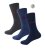D555 Harold 2 Multi Color Pack of 3 Extra Wide Comfort Fit Socks - Apakšveļa un peldšorti - Apakšveļa - 2XL-8XL