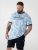 D555 Shoreham AO T-krekls ar Venice Beach Apdruku Zils - T-krekli - T-krekli - 2XL-14XL