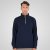 Double Outfitters MTOP-1163 Džemperis ar pusrāvējslēdzēju Tumši zila - Džemperi un džemperi ar kapuci - Džemperi - 2XL-14XL