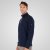 Double Outfitters MTOP-1163 Džemperis ar pusrāvējslēdzēju Tumši zila - Džemperi un džemperi ar kapuci - Džemperi - 2XL-14XL