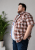 Kam Jeans 6368 Checked Short Sleeve Shirt Red - Krekli - Krekli - 2XL-8XL
