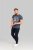 D555 Brandon Sweatpants with Tapered leg Navy - Sporta bikses un šorti - Sporta bikses un Sporta šorti - 2XL-12XL