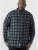 D555 Lawton LS Flannel Shirt Grey - Krekli - Krekli - 2XL-8XL