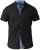 D555 Ollie Short Sleeve Shirt Black - Krekli - Krekli - 2XL-8XL