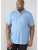 D555 Nathan Short Sleeve Shirt Blue - Krekli - Krekli - 2XL-8XL