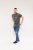 D555 Hereford Brooklyn Motorbike Printed Ringer T-Shirt Khaki - T-krekli - T-krekli - 2XL-14XL