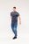 D555 Anson Originals Printed T-shirt Denim Marl - T-krekli - T-krekli - 2XL-14XL