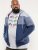 D555 Columbus Cut And Sew Panelled Zip Through Hoody Blue - Džemperi un džemperi ar kapuci - Džemperi - 2XL-14XL