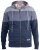 D555 Columbus Cut And Sew Panelled Zip Through Hoody Blue - Džemperi un džemperi ar kapuci - Džemperi - 2XL-14XL
