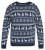 North Latitude 63144 Fjell Reindeer Knit Tumši zila - Džemperi un džemperi ar kapuci - Džemperi - 2XL-14XL