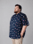 Kam Jeans 6068 Flamingo Short Sleeve Shirt Navy - Krekli - Krekli - 2XL-8XL