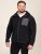 D555 Damien Micro Fleece Zip Through Hoody Melna/Pelēka - Džemperi un džemperi ar kapuci - Džemperi - 2XL-14XL