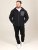 D555 Damien Micro Fleece Zip Through Hoody Melna/Pelēka - Džemperi un džemperi ar kapuci - Džemperi - 2XL-14XL