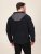 D555 Damien Micro Fleece Zip Through Hoody Melna/Pelēka - Džemperi un džemperi ar kapuci - Džemperi - 2XL-14XL