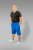 20 Nodi Short Leg Sports Pants in Combed Cotton Jersey Blue - Sporta bikses un šorti - Sporta bikses un Sporta šorti - 2XL-12XL