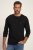 JP1880 702555 Henley T-krekls ar garām piedurknēm Melns - T-krekli - T-krekli - 2XL-14XL