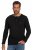 JP1880 702555 Henley T-krekls ar garām piedurknēm Melns - T-krekli - T-krekli - 2XL-14XL
