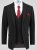 D555 Ted 4 Way Stretch Tailored Suit Jacket Melna - Uzvalki un žaketes - Liela izmēra uzvalki un bleizeri