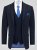 D555 Ted 4 Way Stretch Tailored Suit Jacket Tumši zila - Uzvalki un žaketes - Liela izmēra uzvalki un bleizeri