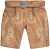 JP1880 Premium Goat Suede Staghorn Embroidery Shorts Leather Brown - Šorti - Šorti - W40-W60