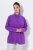 Ulla Popken 796970 Viegla flīsa jaka Tumši violets - Fleece apģērbs - 