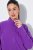Ulla Popken 796970 Viegla flīsa jaka Tumši violets - Fleece apģērbs - 
