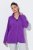 Ulla Popken 796970 Viegla flīsa jaka Tumši violets - Fleece apģērbs - 